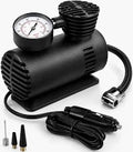 Portable 12V Heavy Duty Car Air Compressor – Electric Tire Inflator Pump with Analog Pressure Gauge