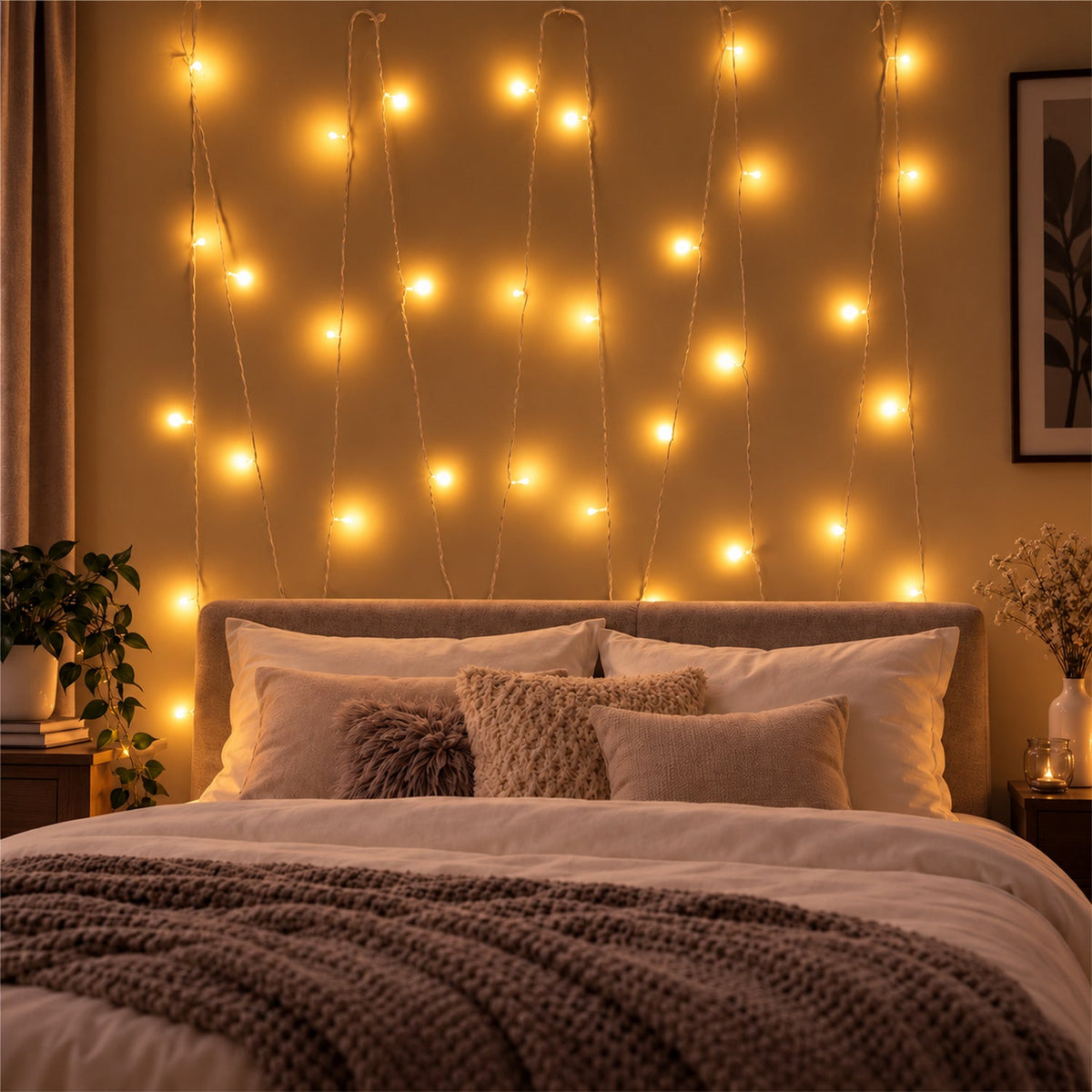 Yellow Led Light Series For Festive Home Decor (10 Mtr Approx)