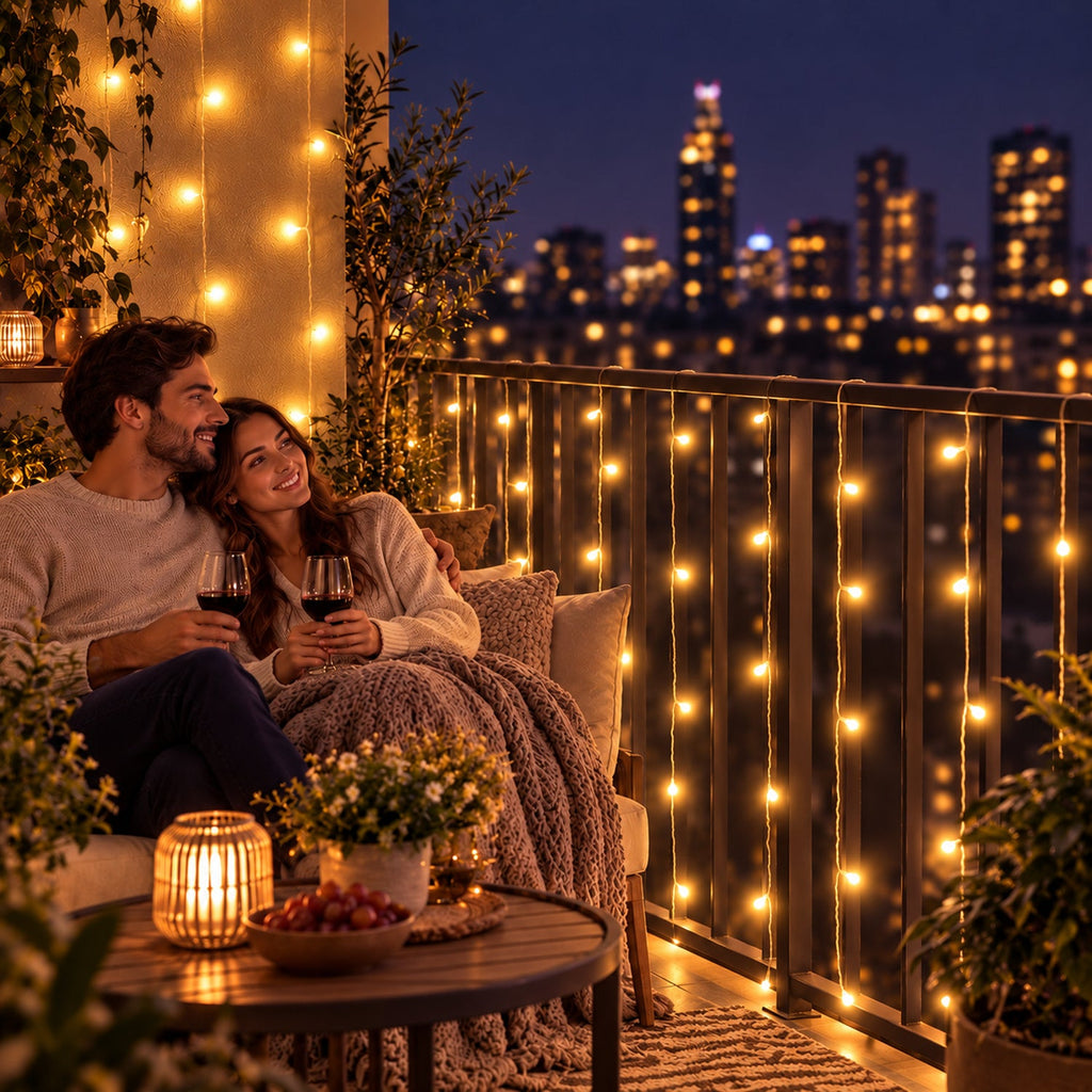 Yellow Led Light Series For Festive Home Decor (10 Mtr Approx)